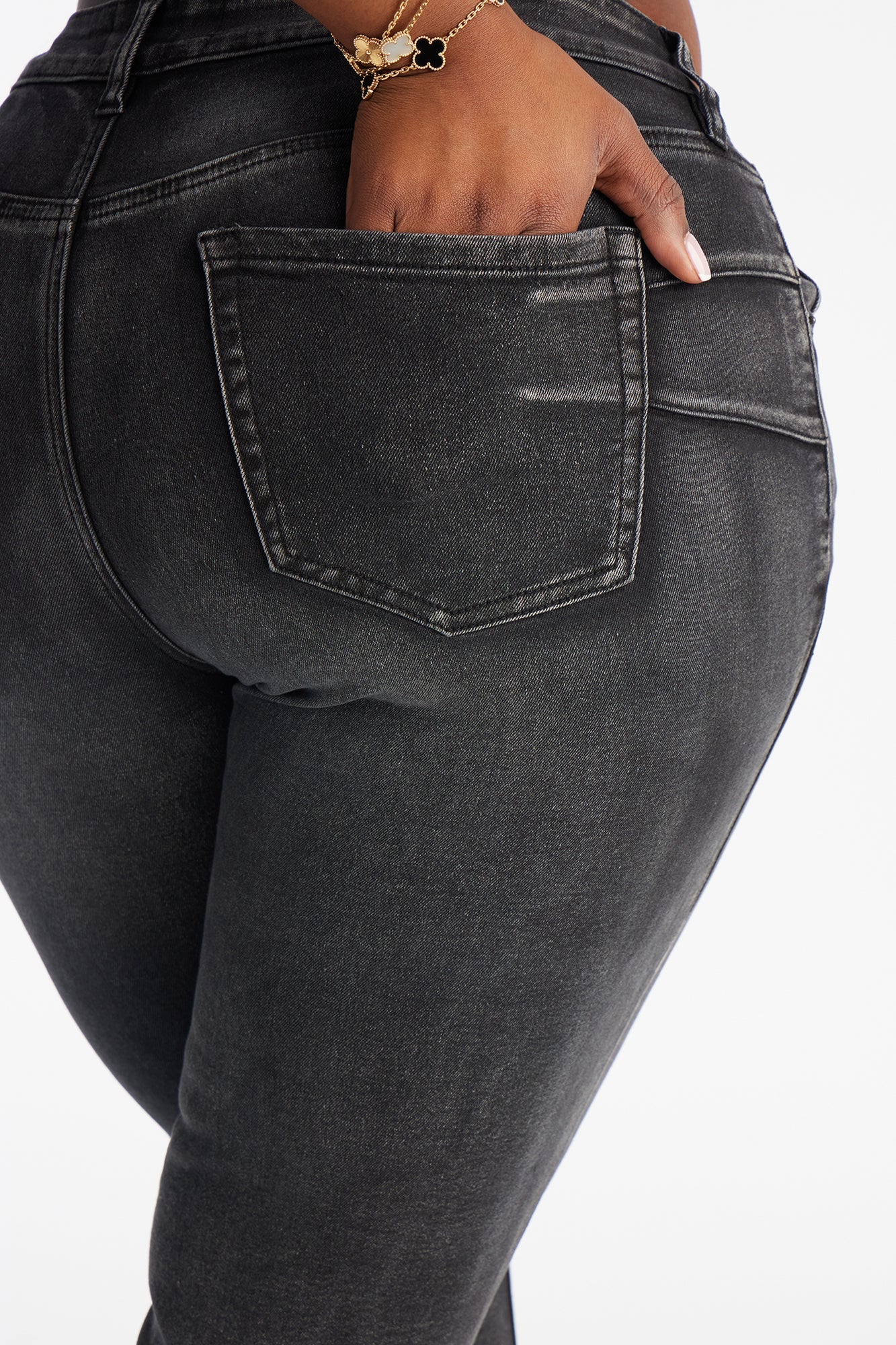 She's An Icon Curvy Stretch Skinny Jeans - Black Wash