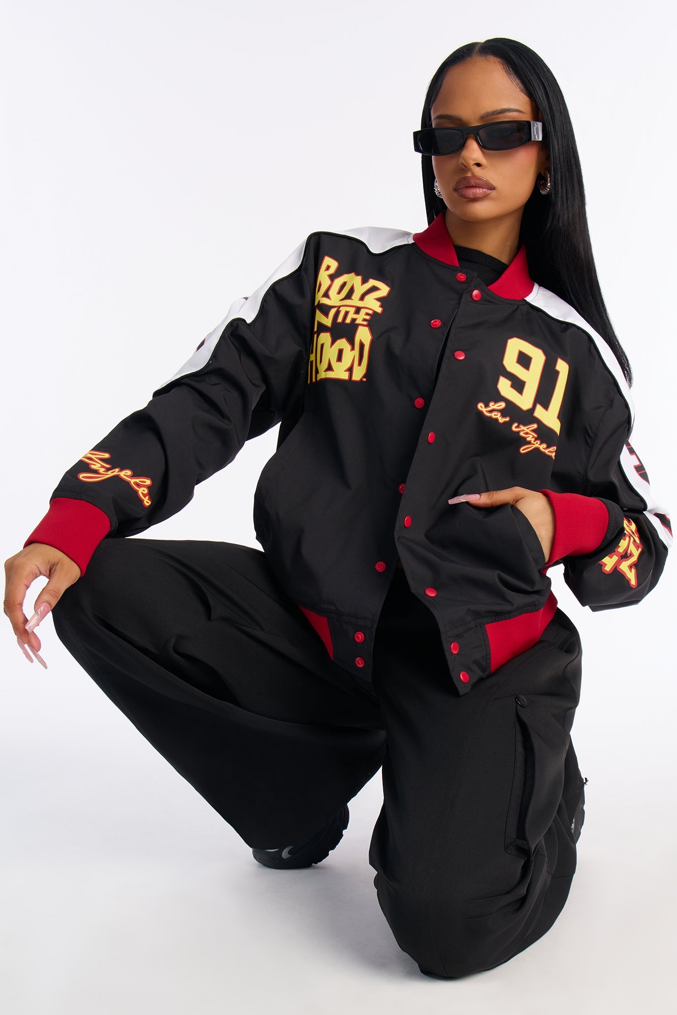 Boyz N The Hood 91 Bomber Jacket - Black/combo