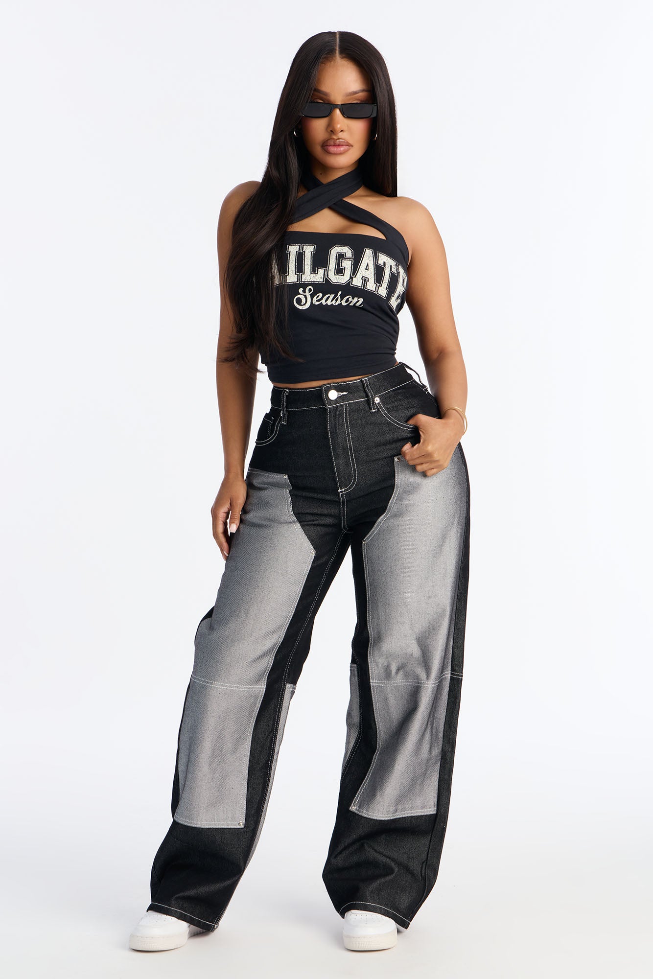 Double Agent Utility Panel Jeans - Black
