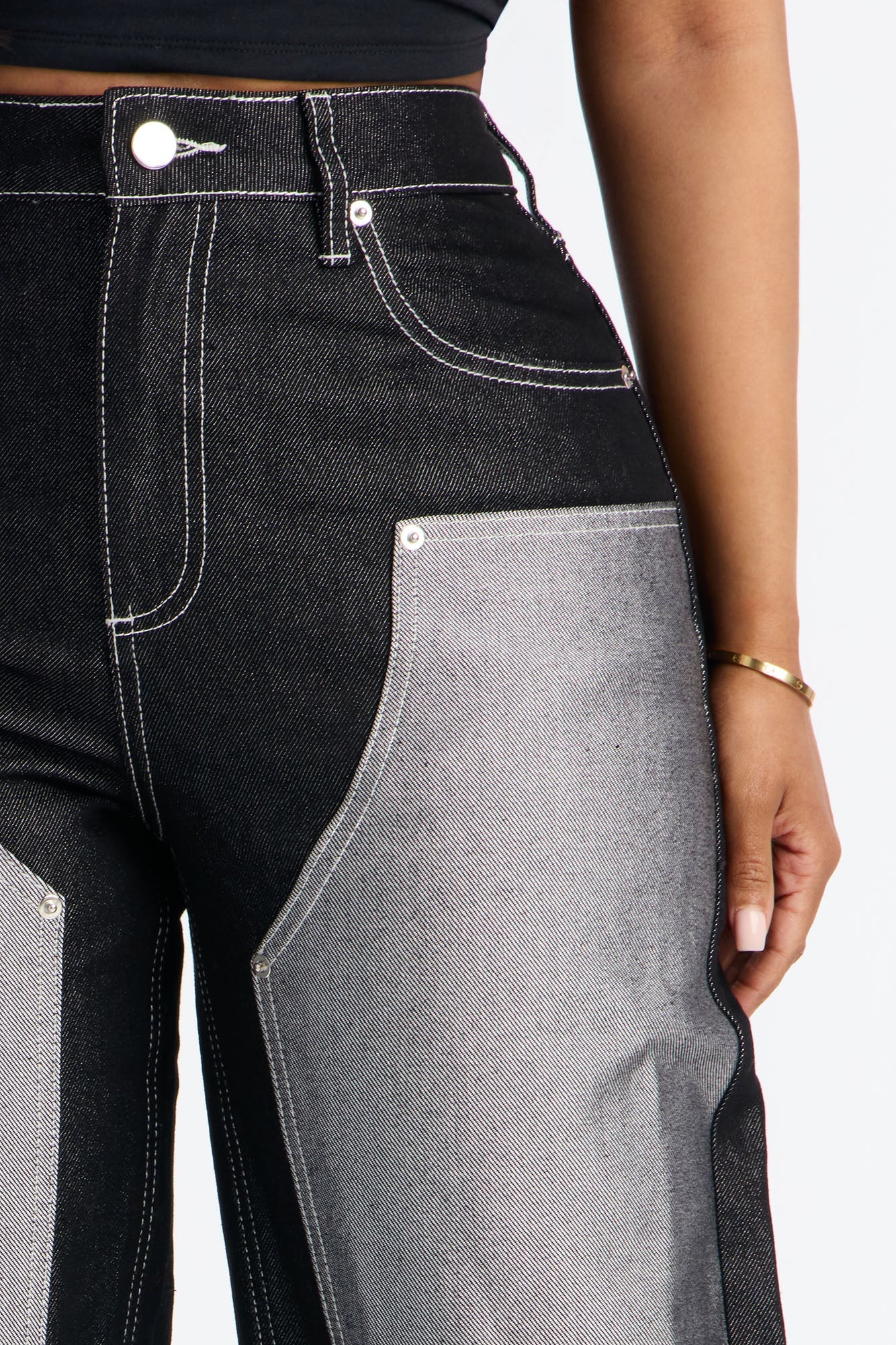 Double Agent Utility Panel Jeans - Black