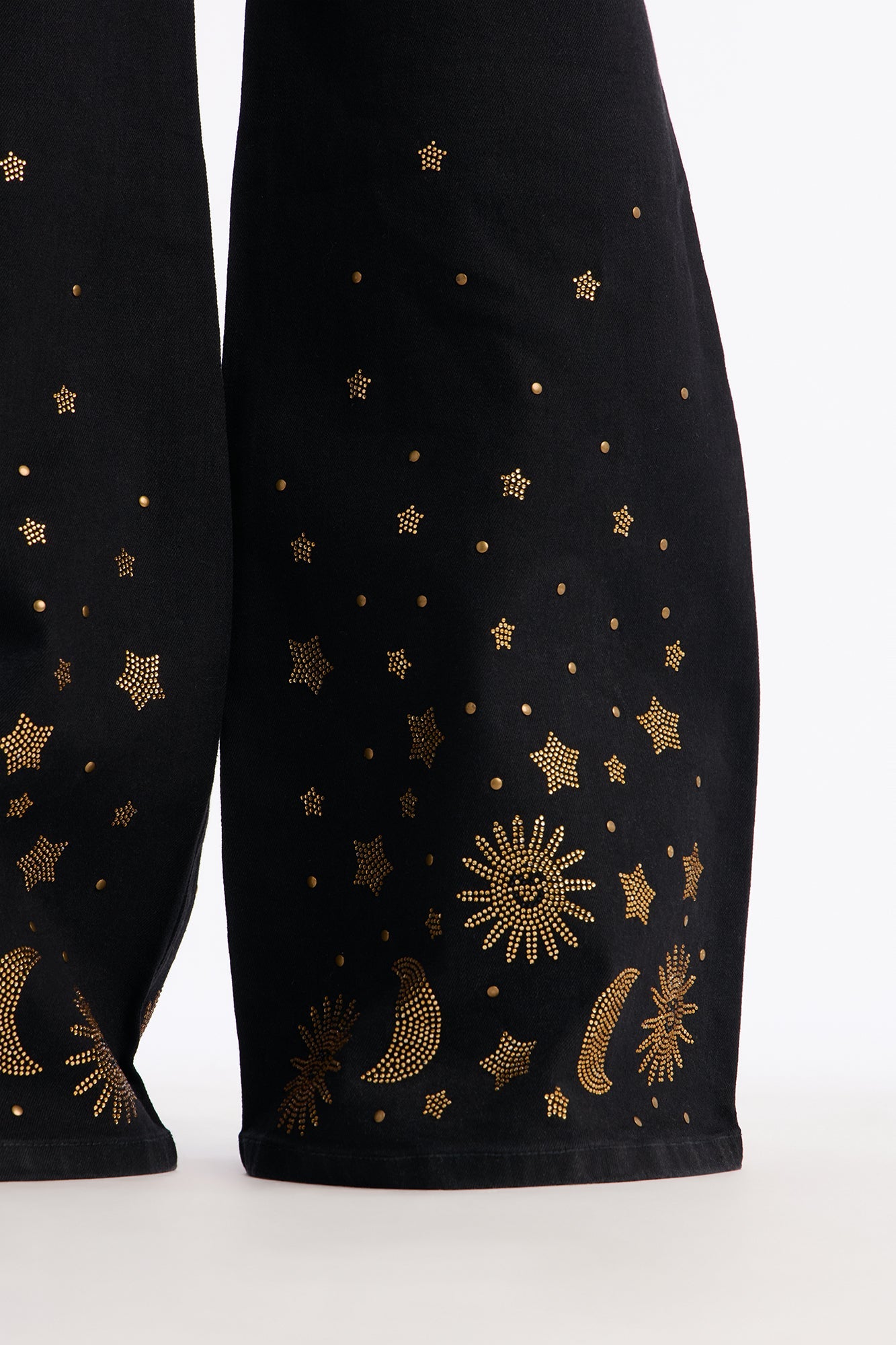 Practically Magical Embellished Flare Jeans - Black