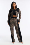 Roam Free Straight Leg Jeans - Black/combo