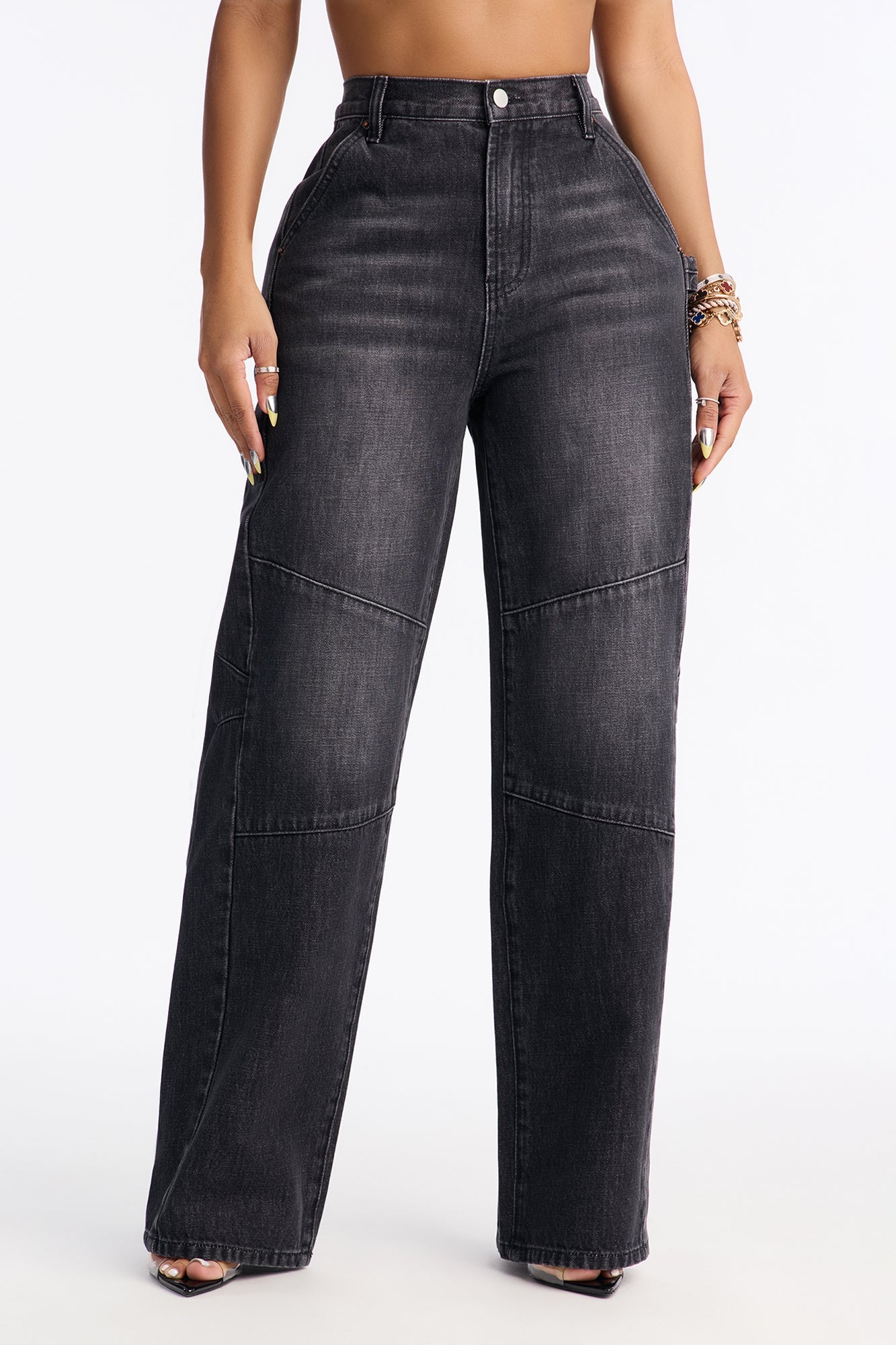 East Coast Straight Leg Jeans - Black Wash