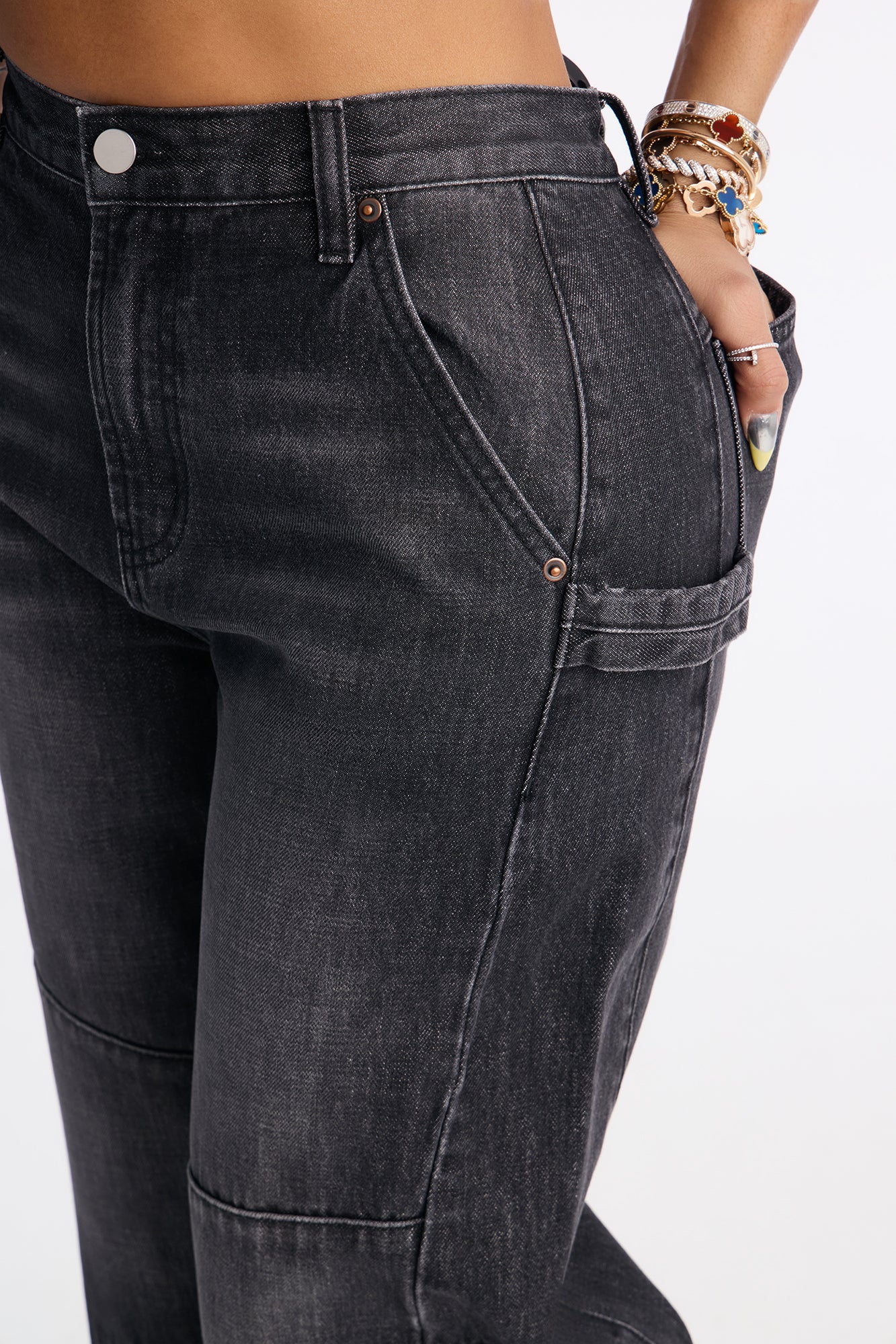 East Coast Straight Leg Jeans - Black Wash