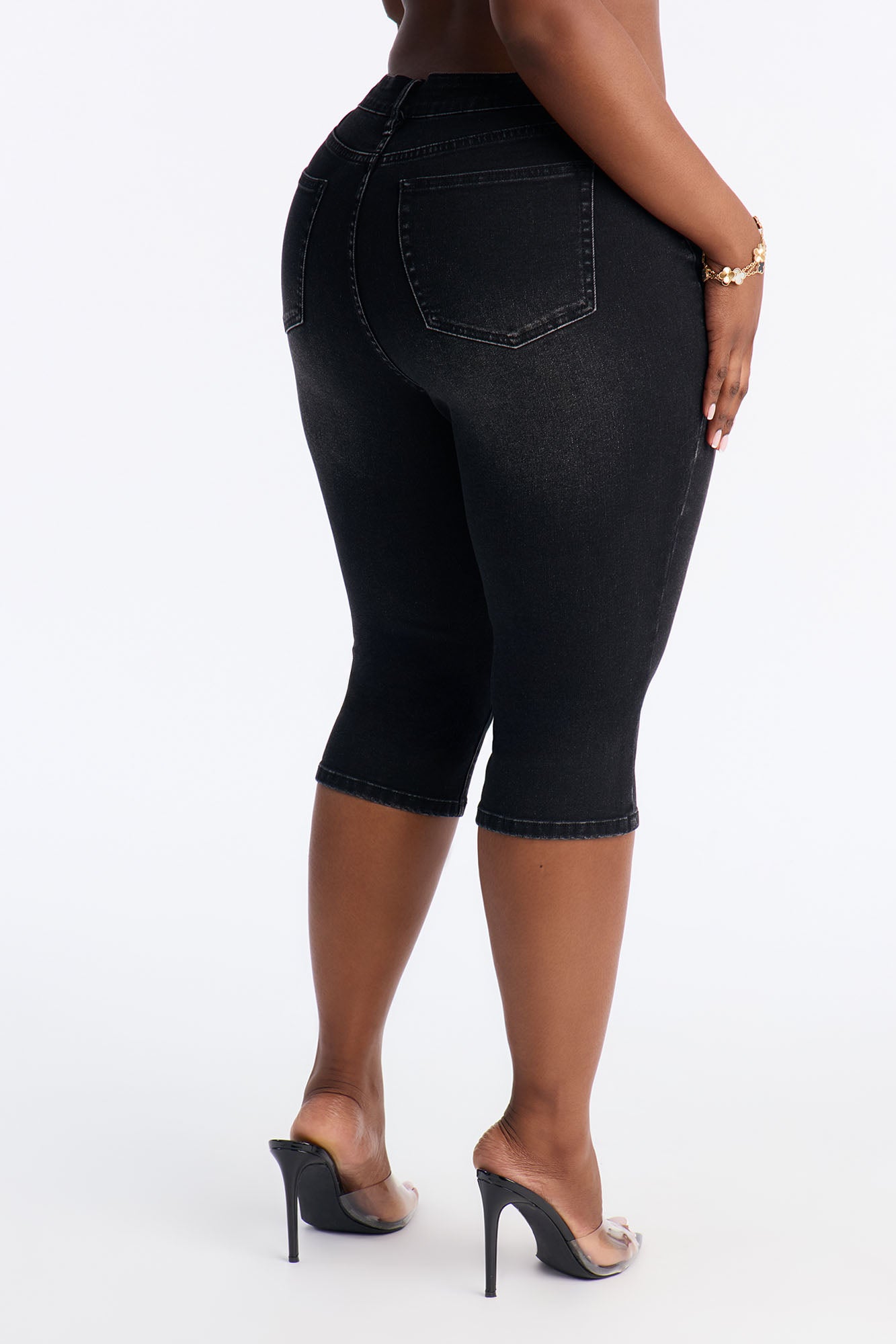 San Diego Skinny Capri Jeans - Black