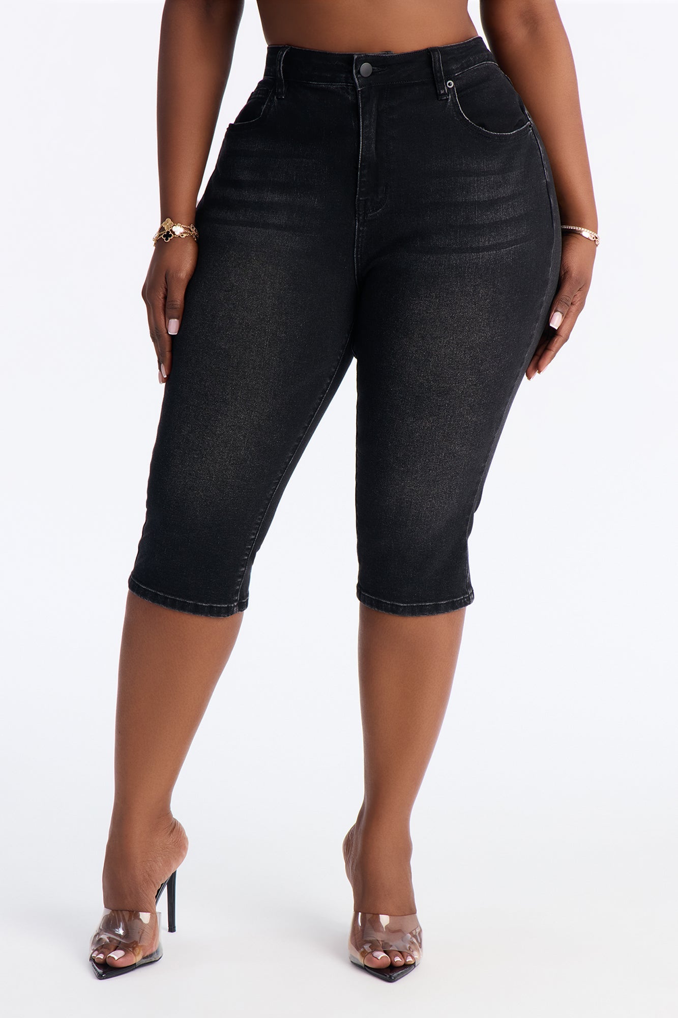 San Diego Skinny Capri Jeans - Black