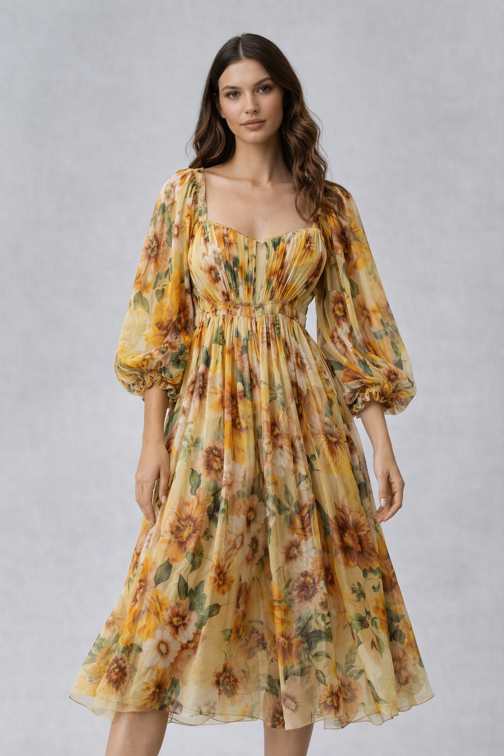 Vestido Amarillo de Primavera