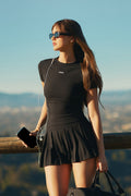 ProStretch™ Pleated Mini Skort - Black